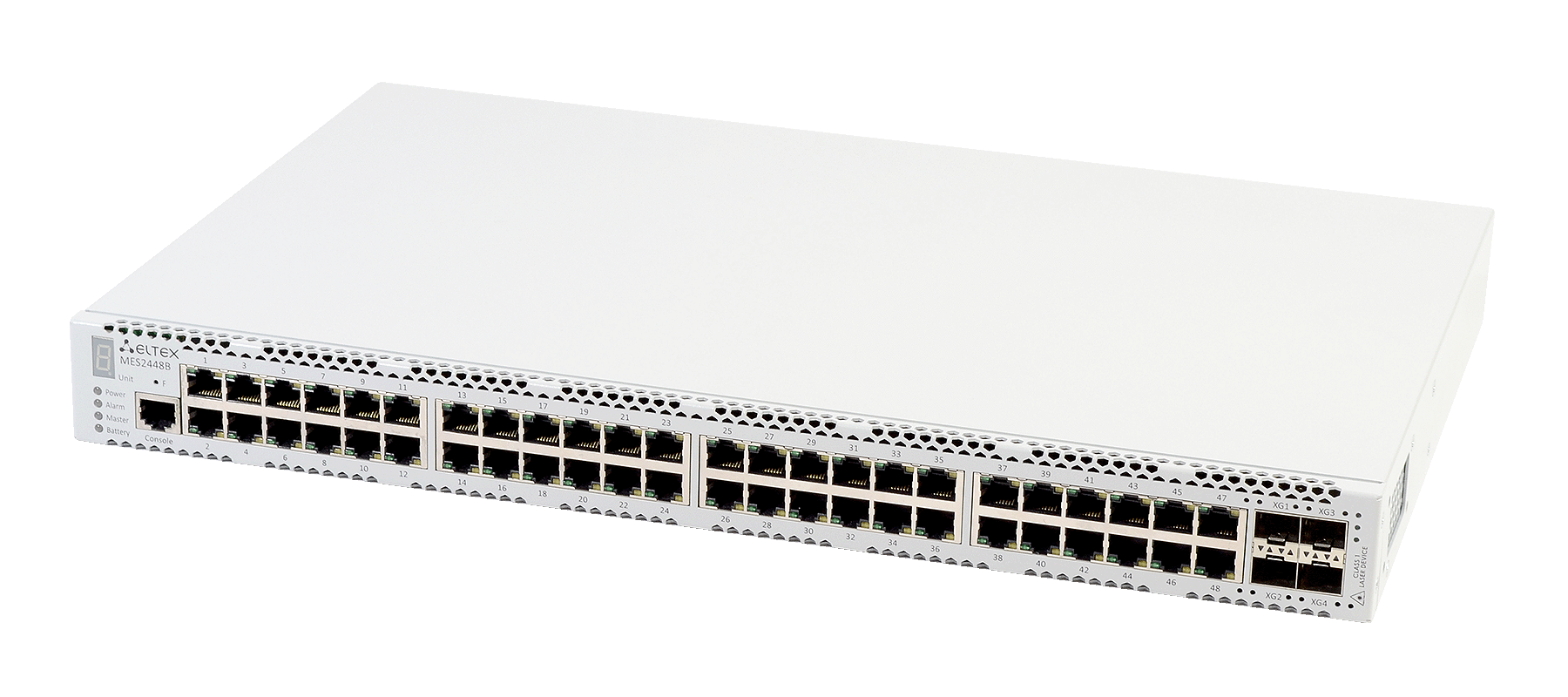 Ethernet-коммутатор MES2448, 48x1G RJ45 + 4x10G SFP+, L3, 48V DC